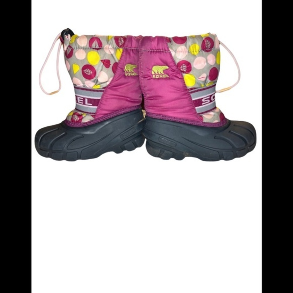 Sorel Polka dot leaves boots size 10